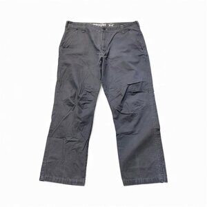 Wrangler Pants Men 38 x 30 Utility Gray Outdoor Series Workwear Cotton
